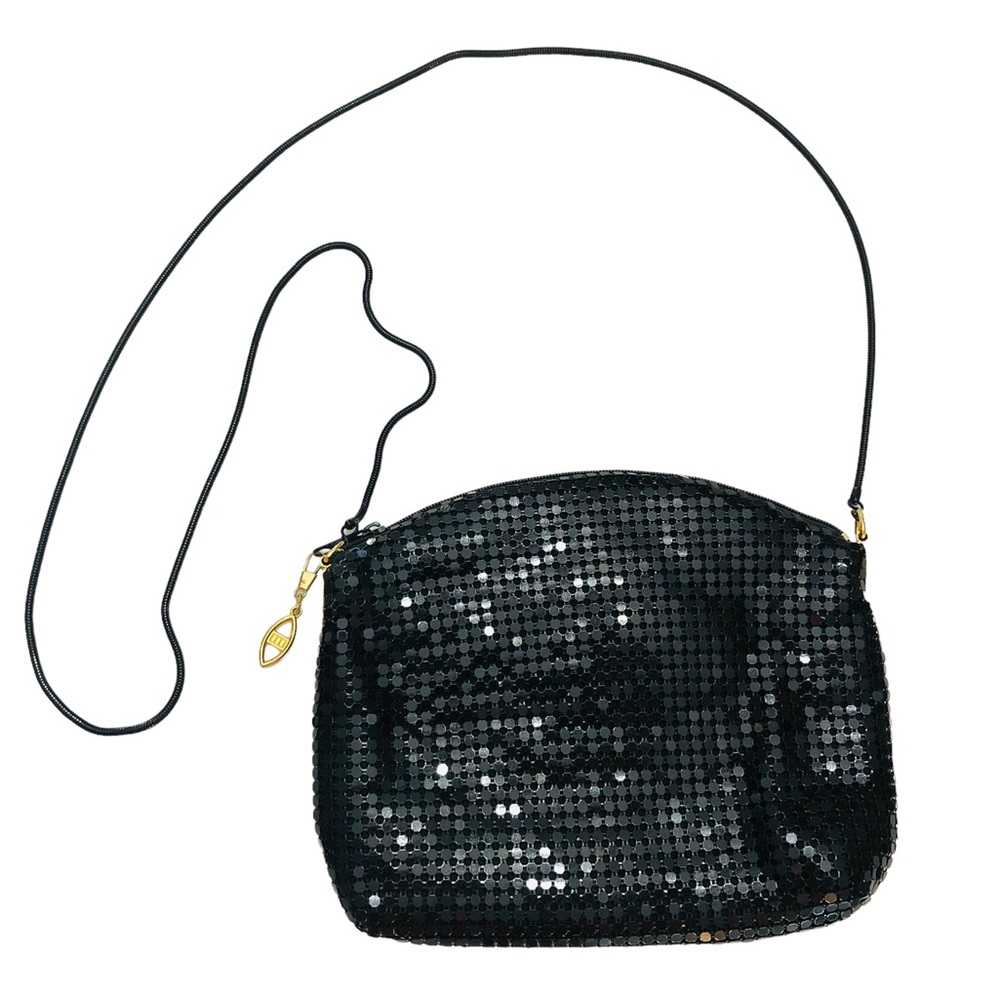 Black Metal-mesh Bag